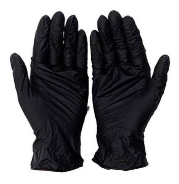 Luva Supermax Nitrilo Black Tamanho P - 100un