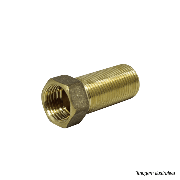 Prolongador de Metal 1/2 52mm Longo Amarelo Metais Rei