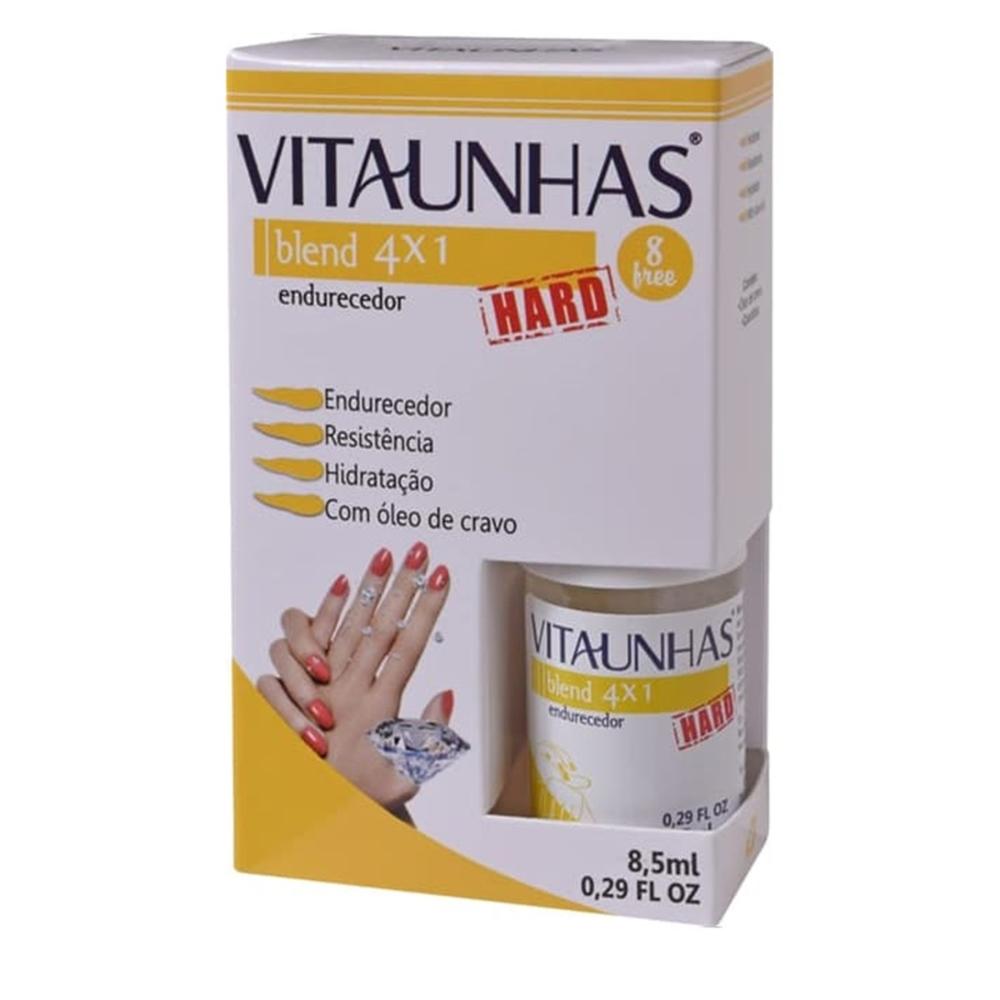 Esmalte VitaUnhas Base Hard Endurecedor Blend 4x1 8,5ml