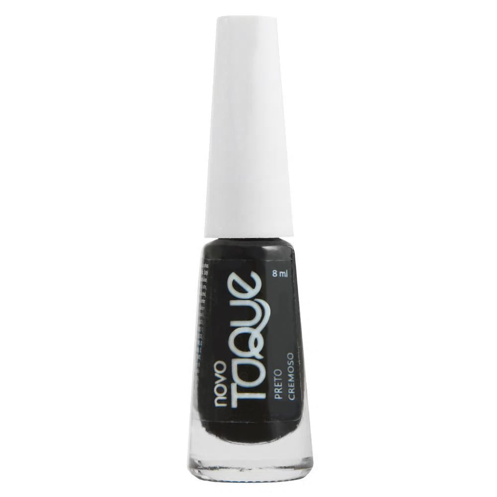 Encontraproduto.com.br - Esmalte Cremoso 8ml Preto  - Novo Toque