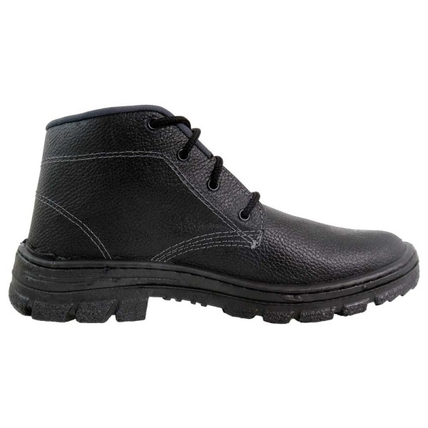 Encontraproduto.com.br - Botina Amarrar Cartom 012 Preta Sem Bico