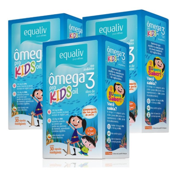 Ômega 3 Pró Kids Equaliv 60 Cápsulas