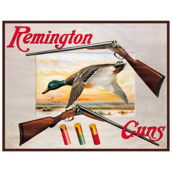Placa Metálica Decorativa Remington Guns Rossi