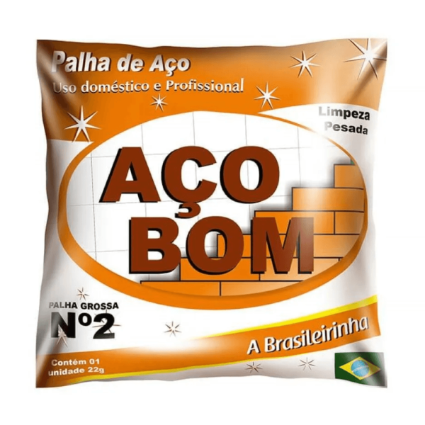 Palha de Aço Grossa N° 2 - AÇOBOM