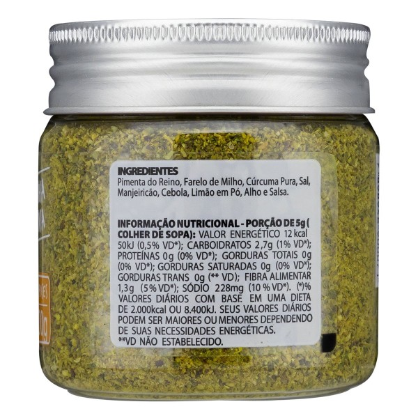 Encontraproduto.com.br - Tempero Pó Lemon Pepper BR Spices Gourmet Pote 100g