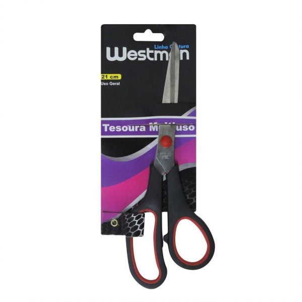 Tesoura Multiuso Cabo Soft Tamanho 21 Cm