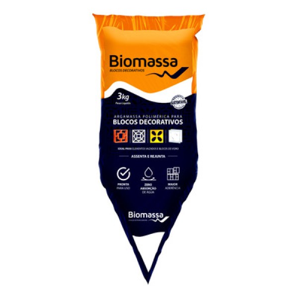Argamassa Polimérica Biomassa Para Blocos Decorativos 3KG