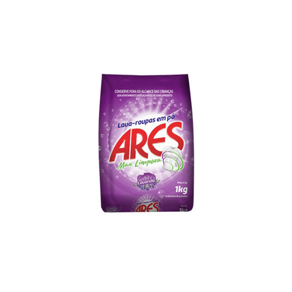 Encontraproduto.com.br - Lava Roupas em Pó Lavanda 1KG Ares