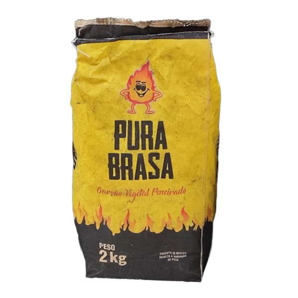 Encontraproduto.com.br - Carvão Pura Brasa Pacote com 2kg