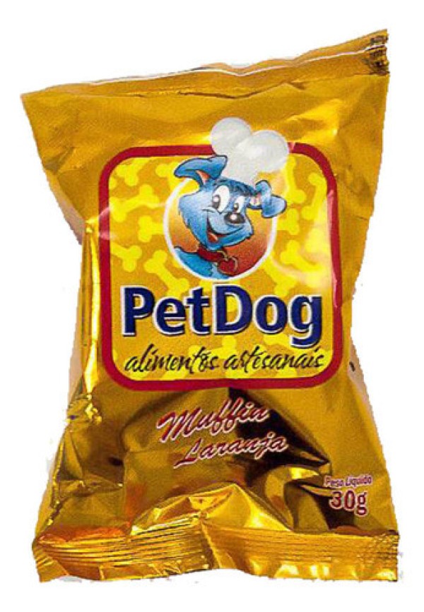 Petisco Muffin Laranja Pet Dog