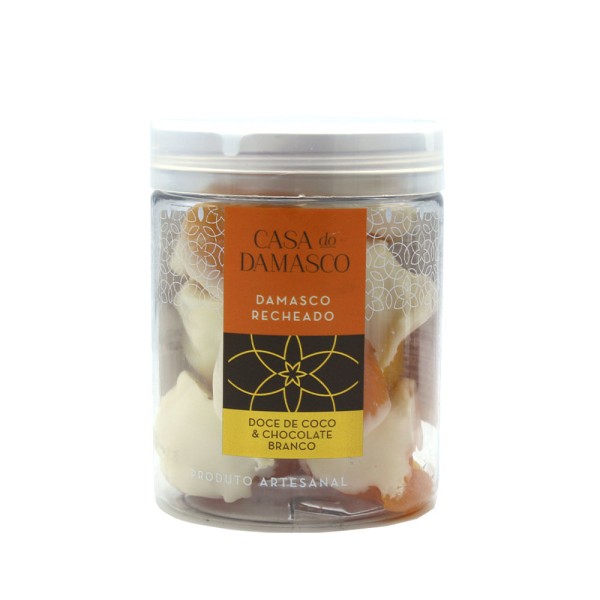 Encontraproduto.com.br - Damasco Recheado de Doce de Coco & Chocolate Branco Casa do Damasco 150g