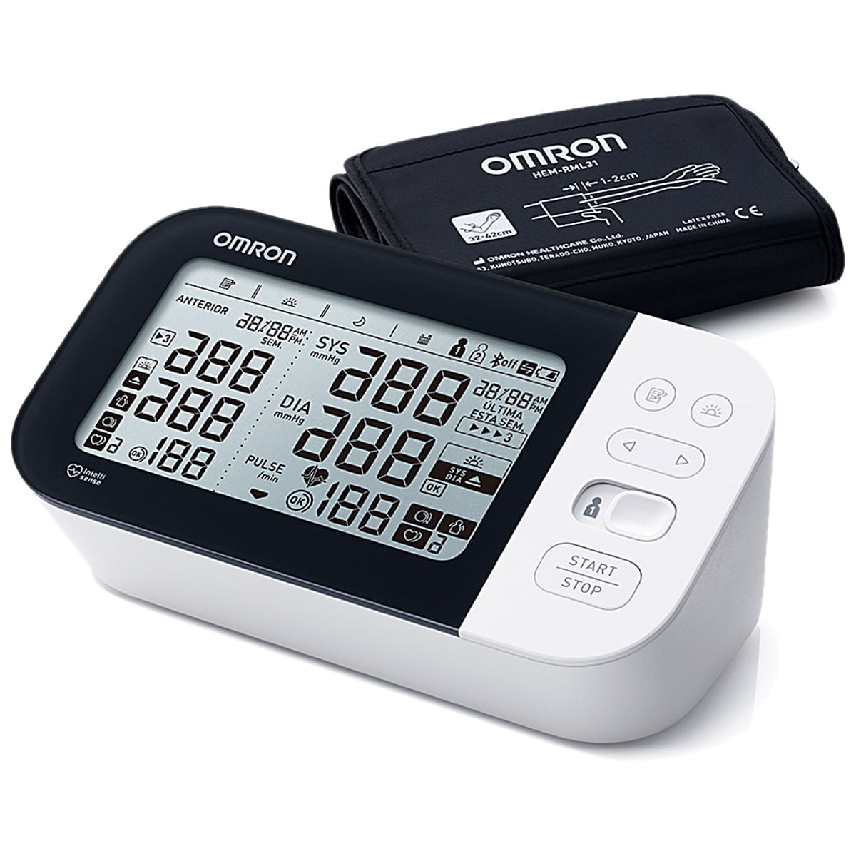 Encontraproduto.com.br - Monitor de Pressão Arterial de Braço Omron PRO HEM-7349T 1 Unidade