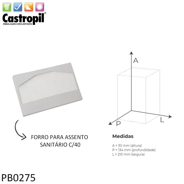Encontraproduto.com.br - Fortcom Refil Forro P/Assento Sanitario C/40