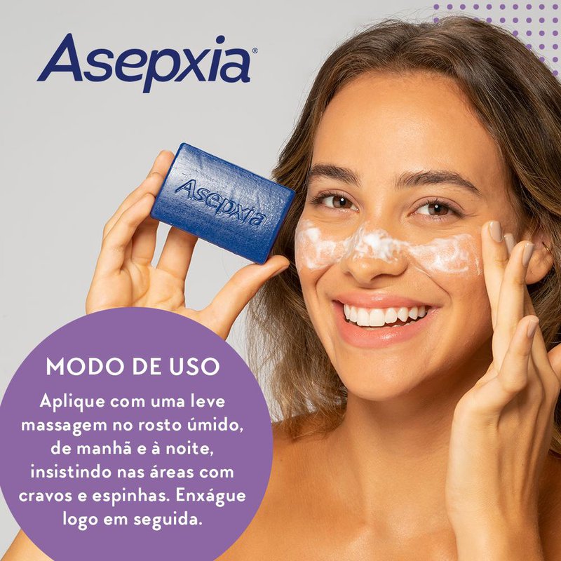 Encontraproduto.com.br - SABONETE ASEPXIA ADSTRINGENTE CREMOSO  90G