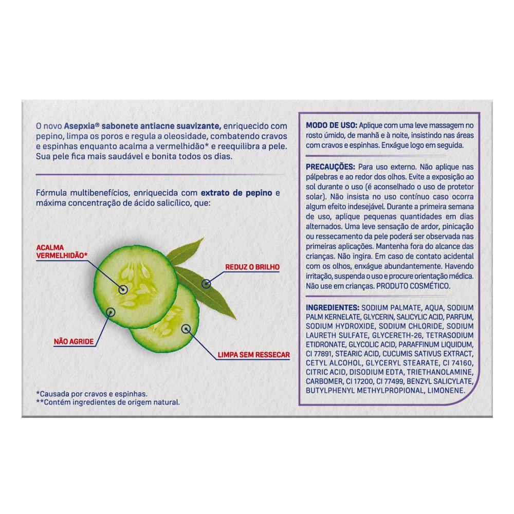 Encontraproduto.com.br - SABONETE ASEPXIA ADSTRINGENTE CREMOSO  90G