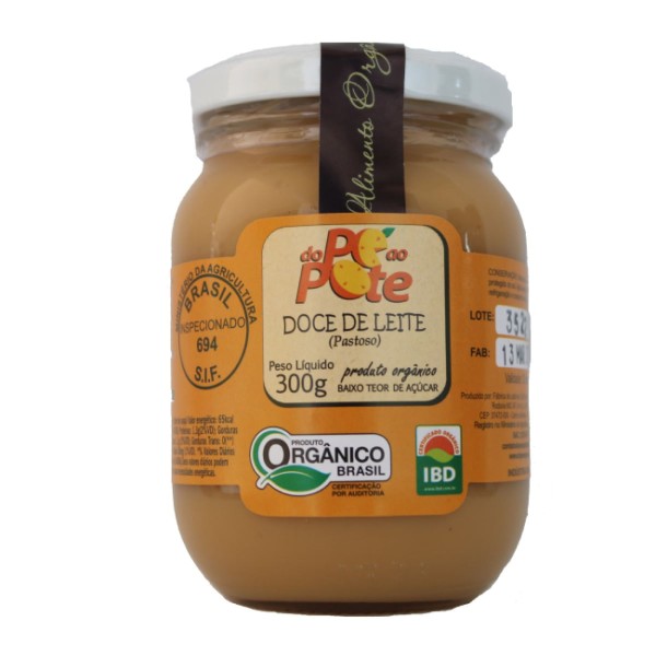 Doce de Leite Orgânico Do Pé Ao Pote 300 g