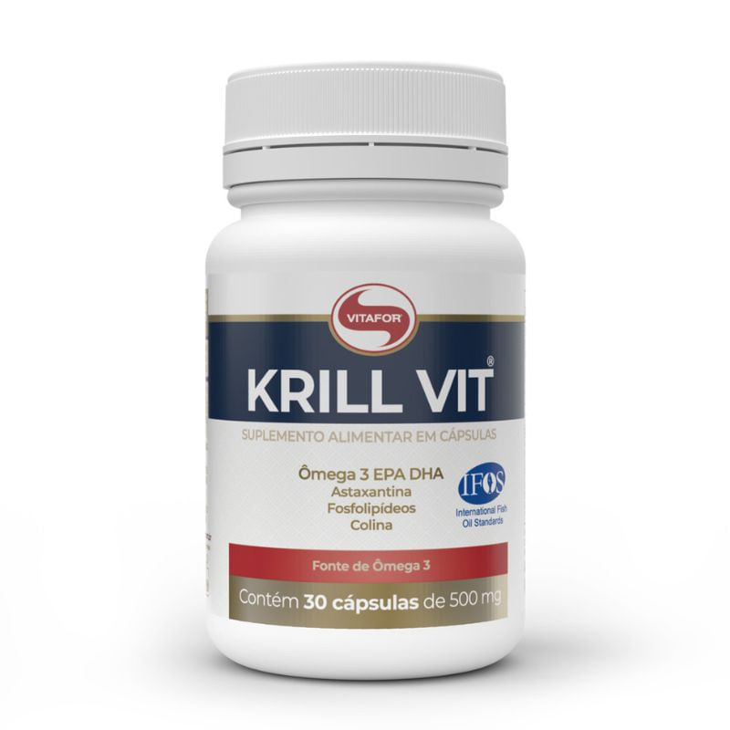 Encontraproduto.com.br - Krill Vit - Óleo de Krill (500mg) 30 Cápsulas - Vitafor