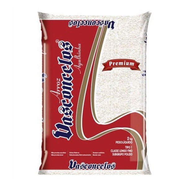 Encontraproduto.com.br - Arroz Vasconcelos Agulhinha - Tipo 1 Pacote com 2kg
