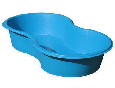 Piscina Feijão Afort Azul 100 Litros 123x68x20Cm