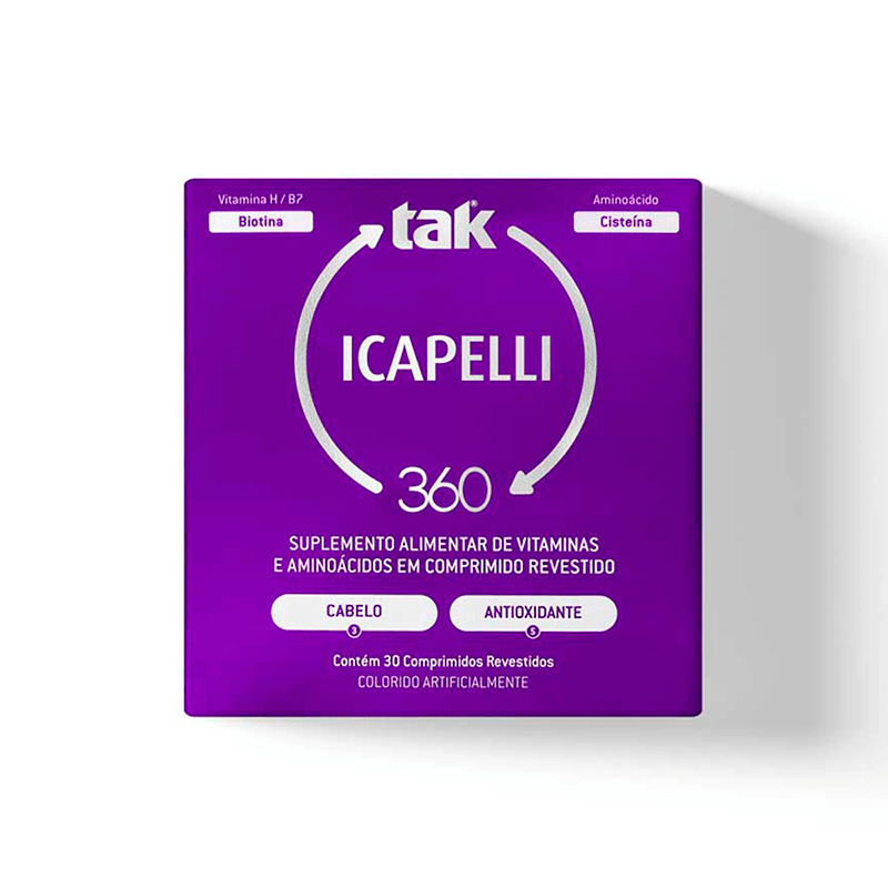 Encontraproduto.com.br - Icapelli Tak 360 30 comprimidos