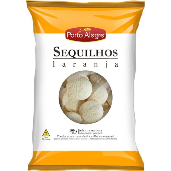Encontraproduto.com.br - Sequilhos Porto Alegre Laranja 100g