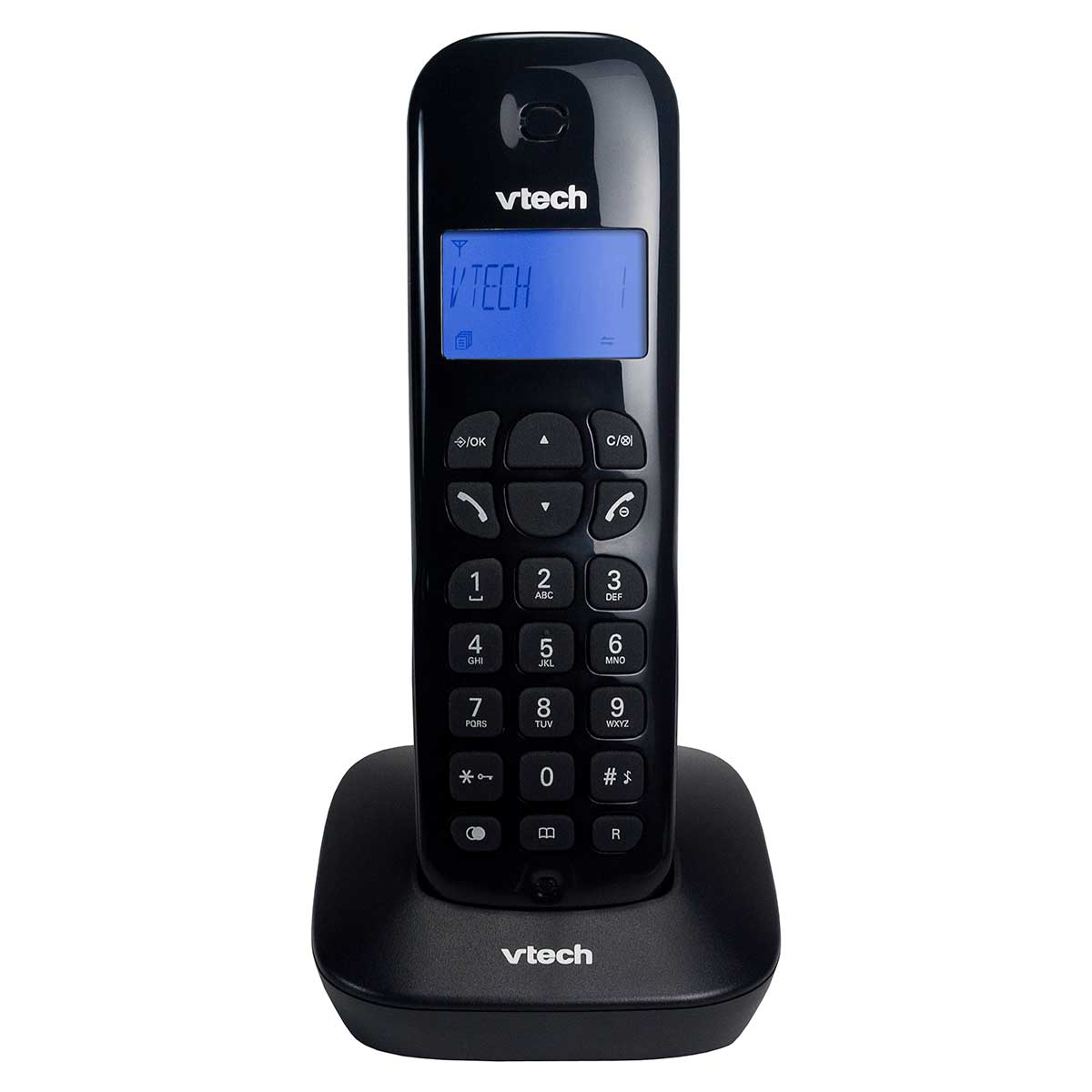 Encontraproduto.com.br - Telefone sem Fio com Identificador Dect 6.0 Vtech VT680 Preto