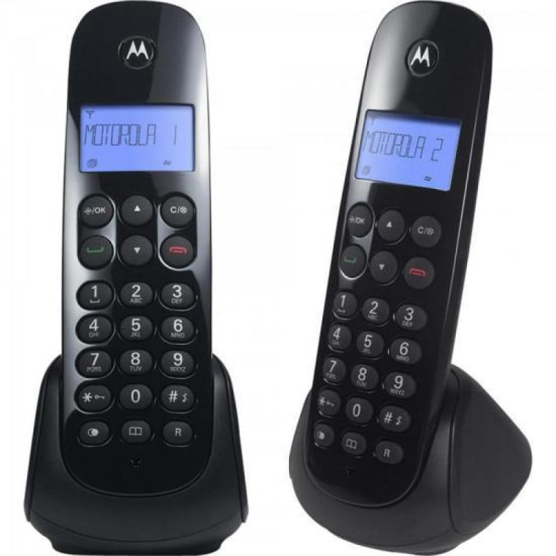 Encontraproduto.com.br - Telefone Sem Fio Digital Motorola Mrd2 Moto700 Com 2 Preto