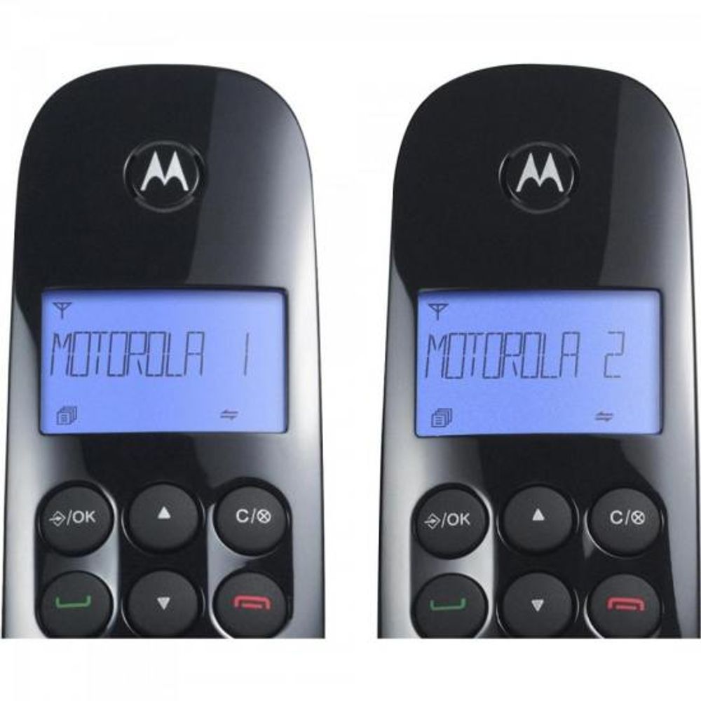 Encontraproduto.com.br - Telefone Sem Fio Digital Motorola Mrd2 Moto700 Com 2 Preto