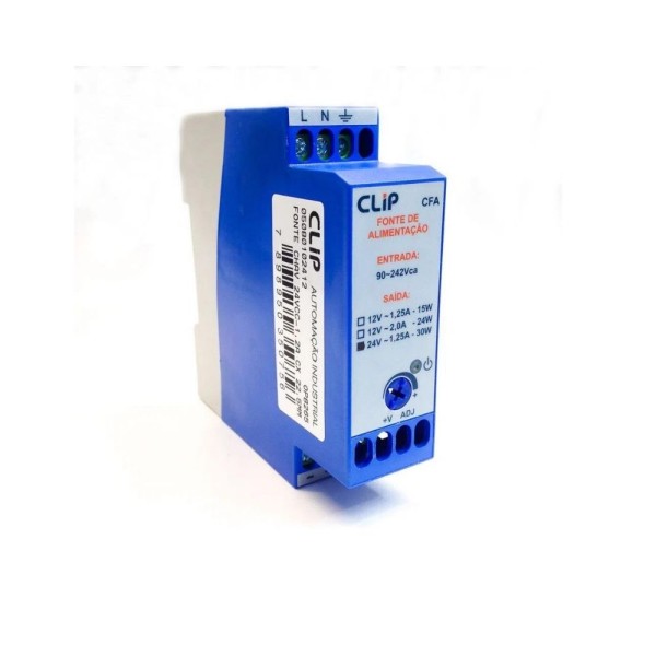 Fonte De Alimentação Chaveada 2,0A 24W S12Vcc Cfa1220 Clip