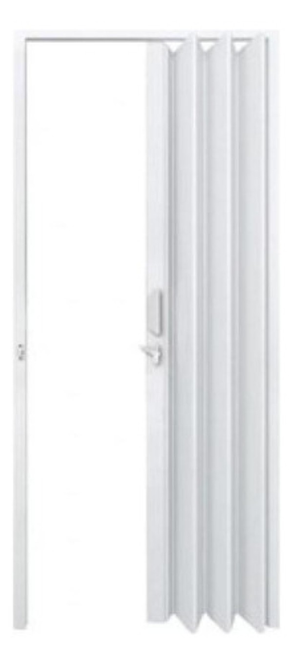 Porta Sanfonada PVC Branca 210x90cm