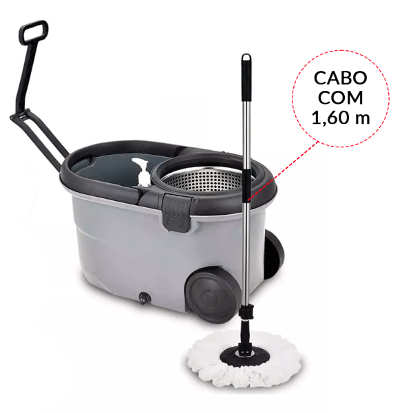 Encontraproduto.com.br - Balde Perfect Mop Move 360 C/ Rodas
