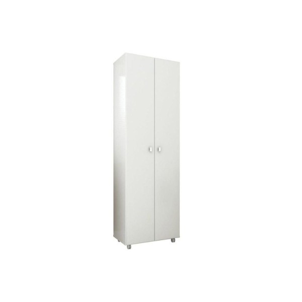 Encontraproduto.com.br - Armário Multiuso Lavanderia AM3101 c/ 2 Portas c/ Rodízios Branco - Tecno Mobili