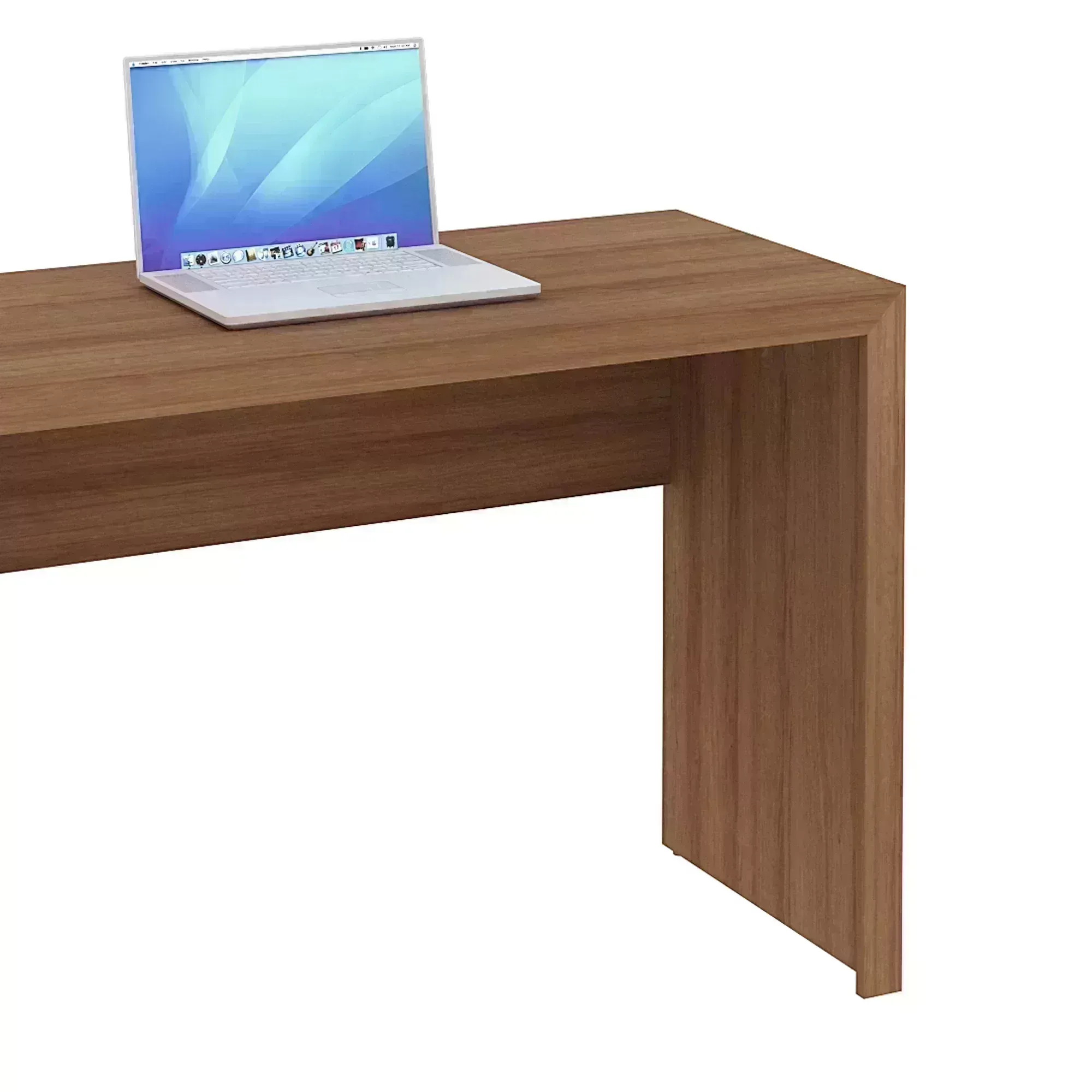 Encontraproduto.com.br - Mesa Para Computador 3 Gavetas ME4102 Amêndoa - Tecno Mobili