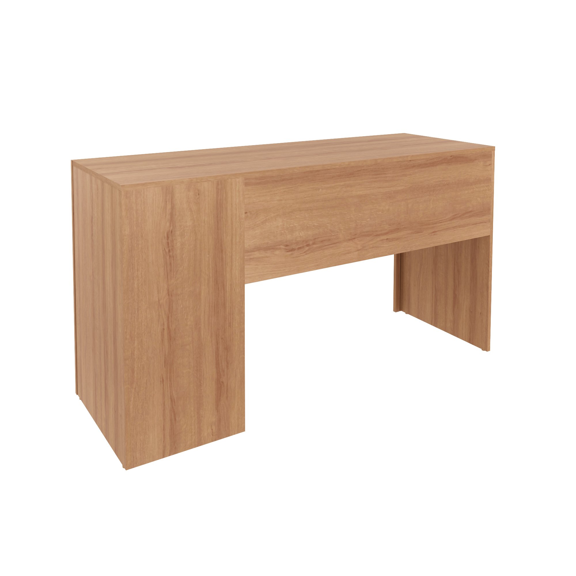 Encontraproduto.com.br - Mesa Para Computador 3 Gavetas ME4102 Amêndoa - Tecno Mobili