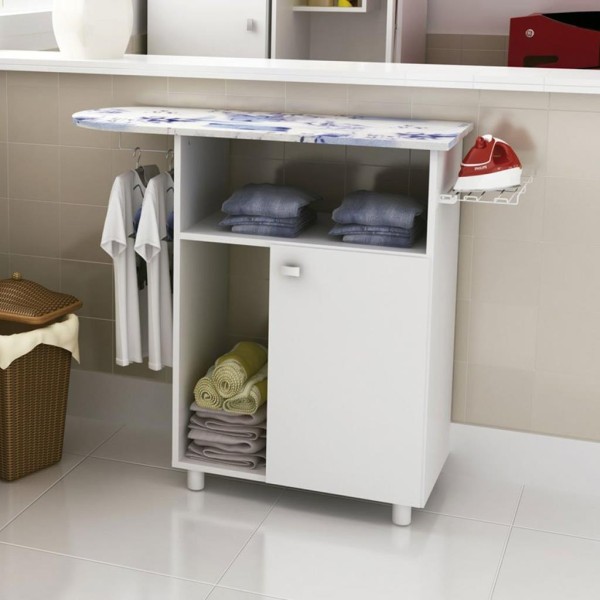 Encontraproduto.com.br - Tábua de Passar 1 Porta 1 Cabideiro 2 Nichos Tecno Mobili TP3010