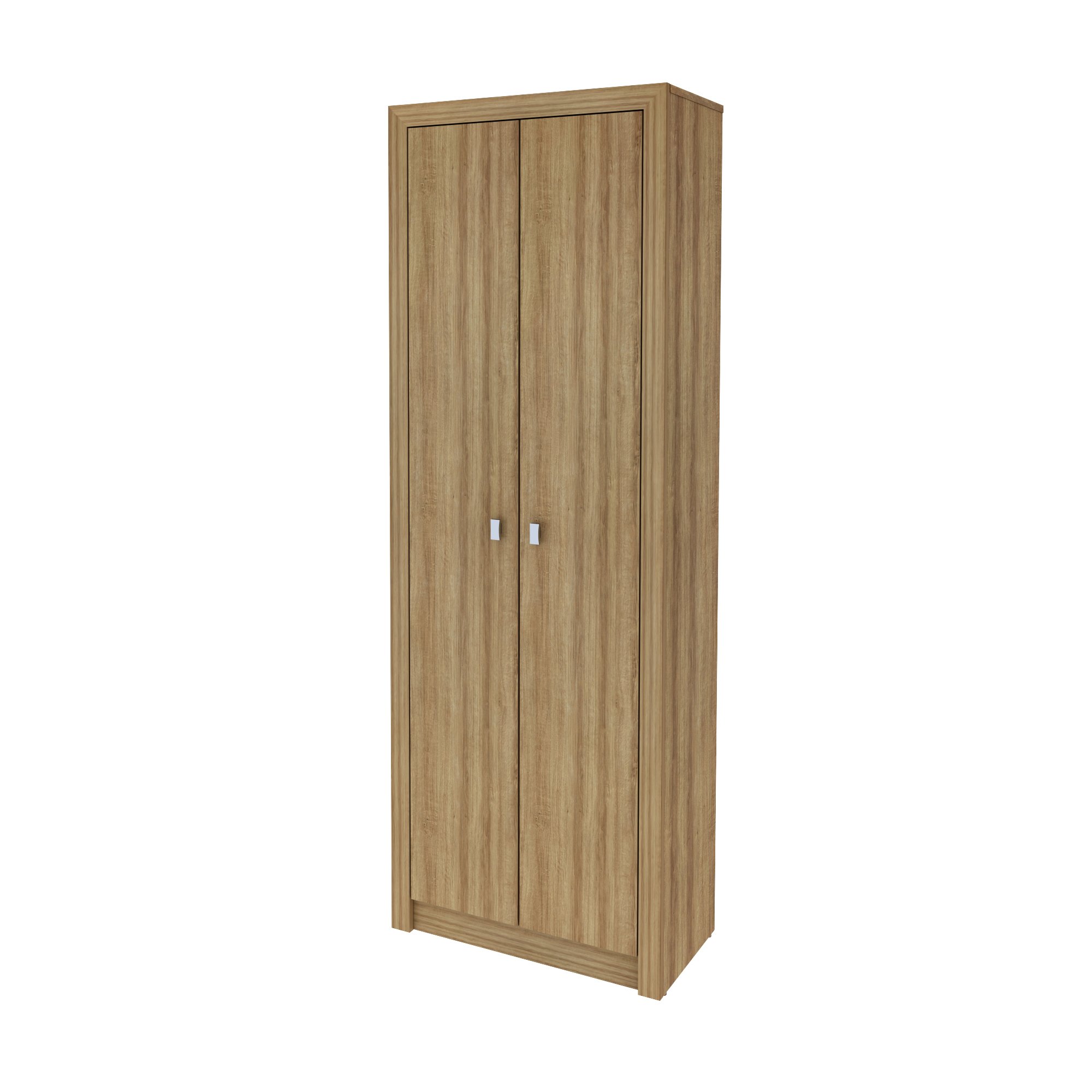 Encontraproduto.com.br - Armário Multiuso com 2 Portas e 4 Prateleiras - Amêndoa