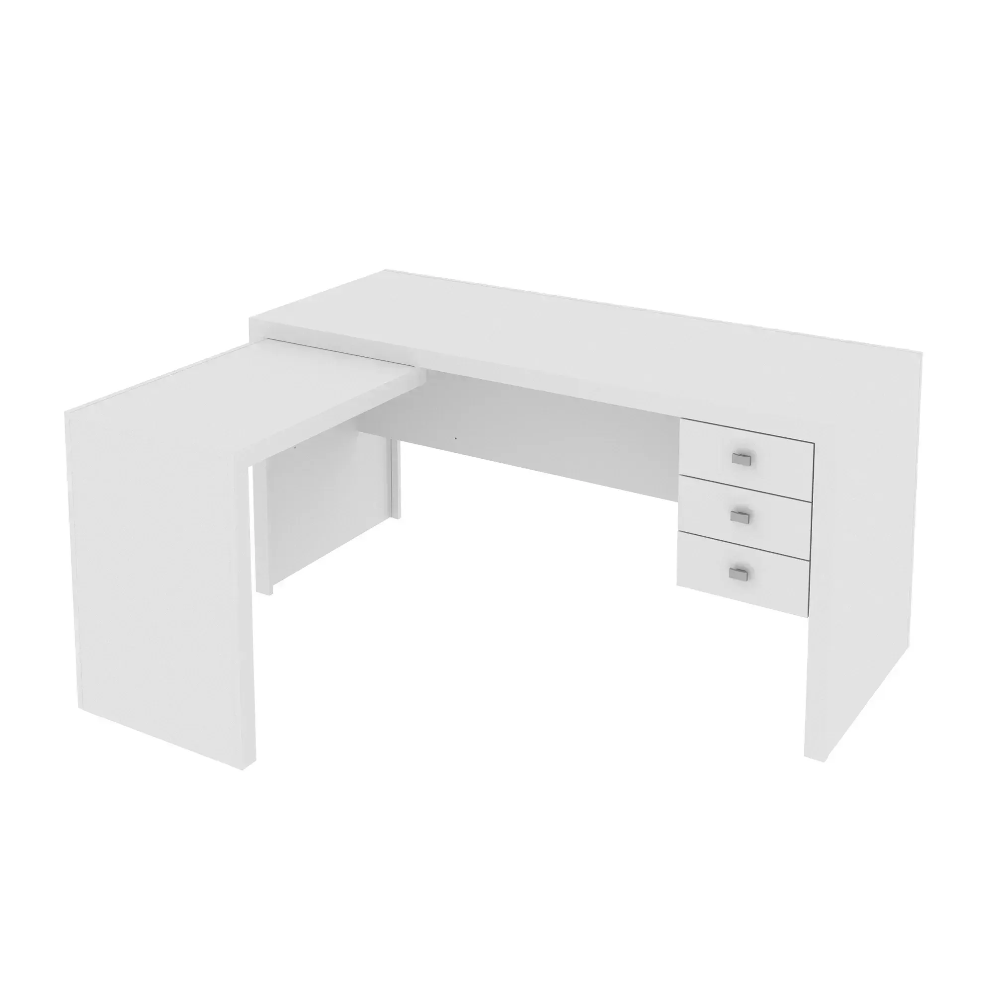 Encontraproduto.com.br - Mesa para Computador 3 Gavetas ME4106 Tecno mobili