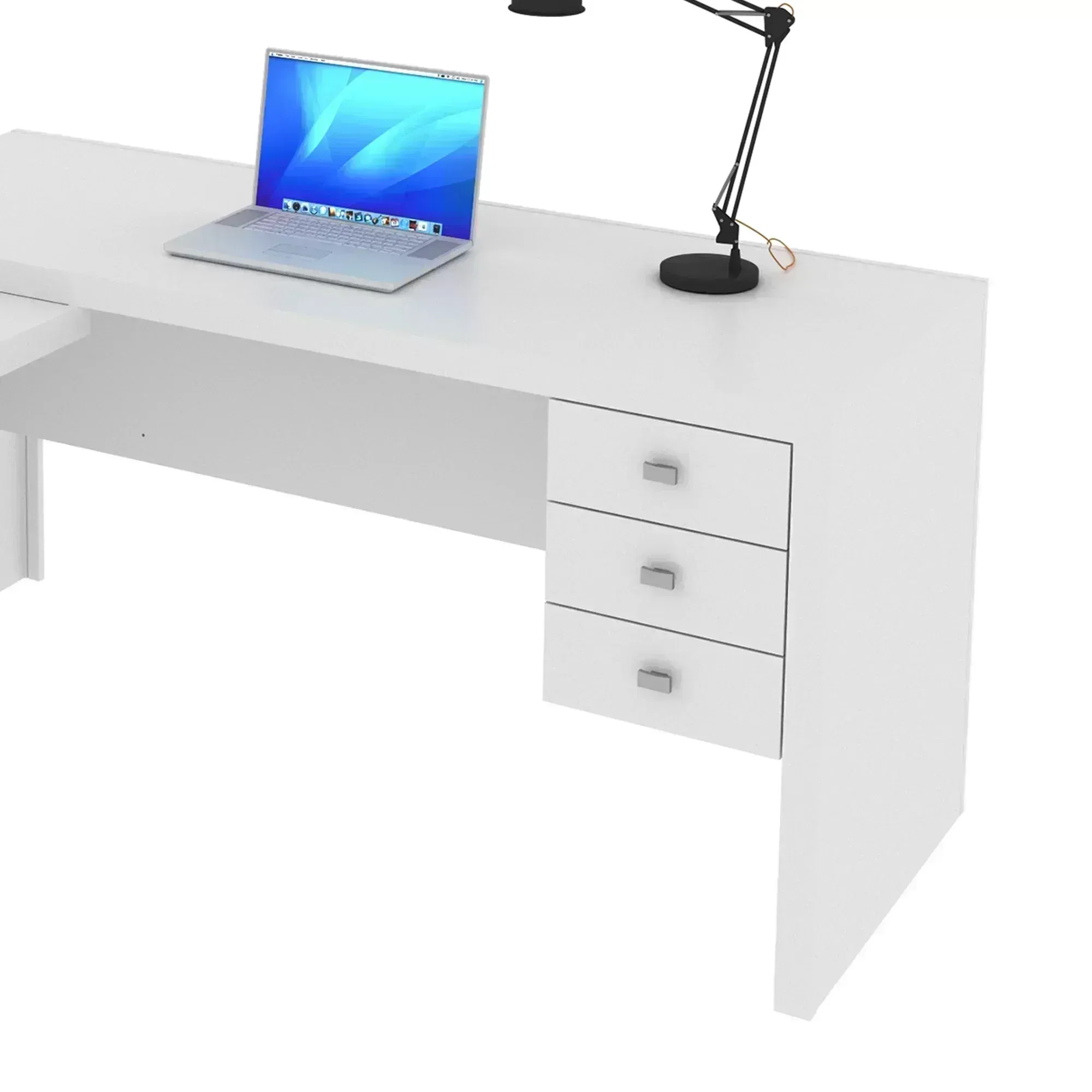 Encontraproduto.com.br - Mesa para Computador 3 Gavetas ME4106 Tecno mobili