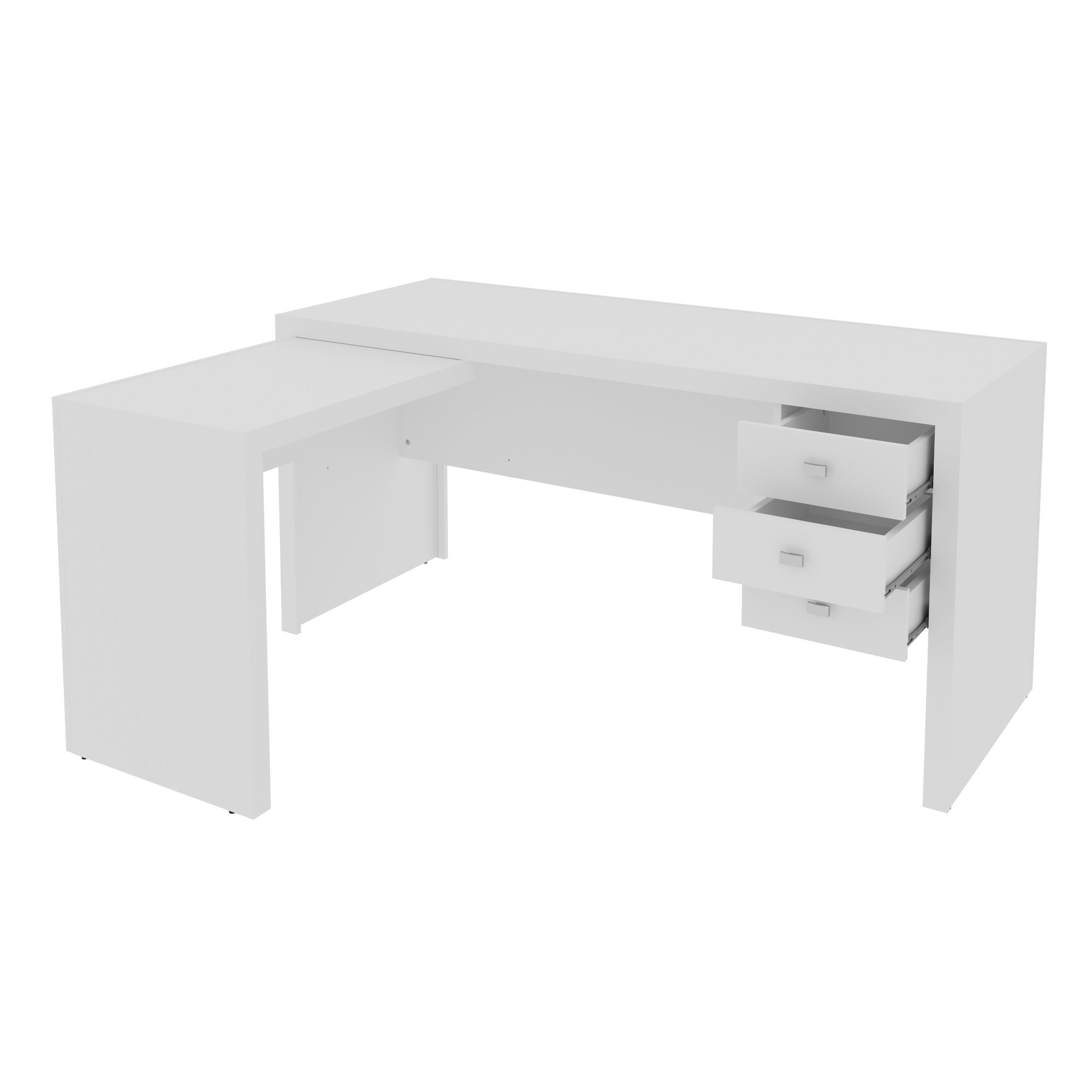 Encontraproduto.com.br - Mesa para Computador 3 Gavetas ME4106 Tecno mobili