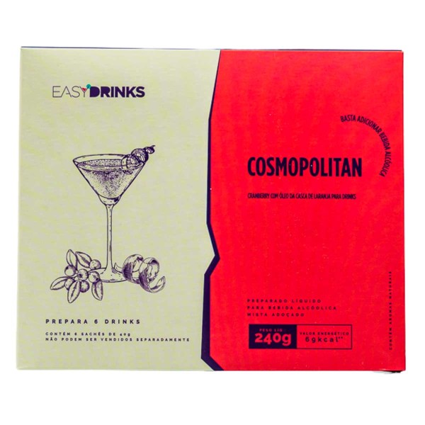 Encontraproduto.com.br - Preparo para Drink Cosmopolitan EasyDrinks Caixa 240g