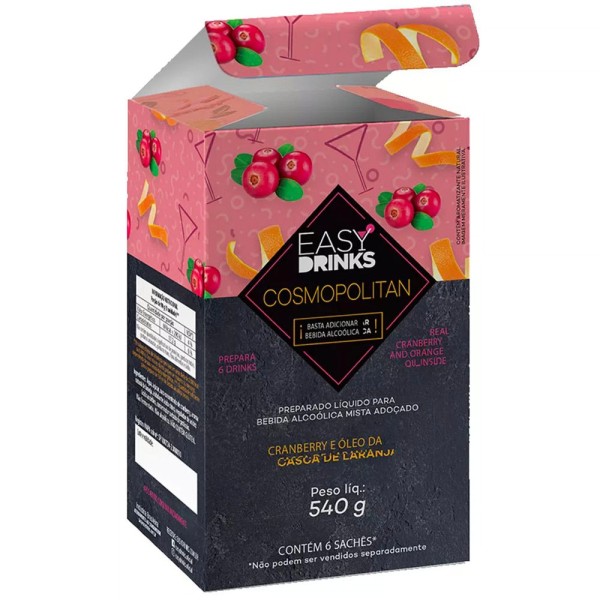 Encontraproduto.com.br - Preparo para Drink Cosmopolitan EasyDrinks Caixa 240g