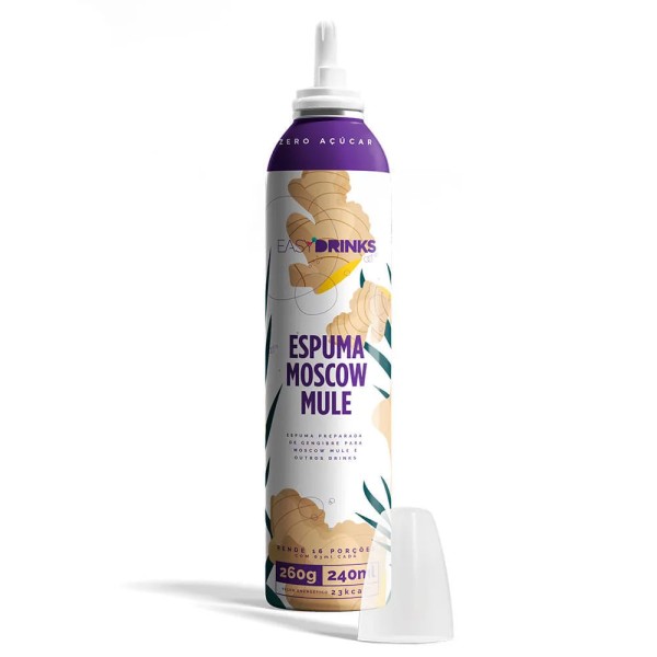 Encontraproduto.com.br - Espuma Preparada de Gengibre Moscow Mule Easy Drinks 260g