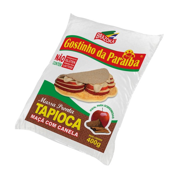 Encontraproduto.com.br - Goma de Tapioca Maçã com Canela Brazoka 400g