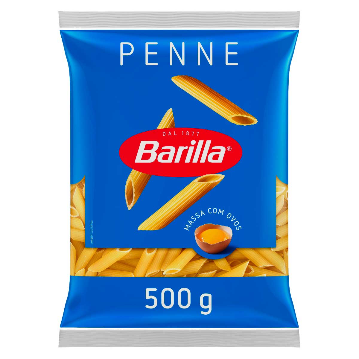 Encontraproduto.com.br - Macarrão com Ovos Barilla Penne Pacote com 500g