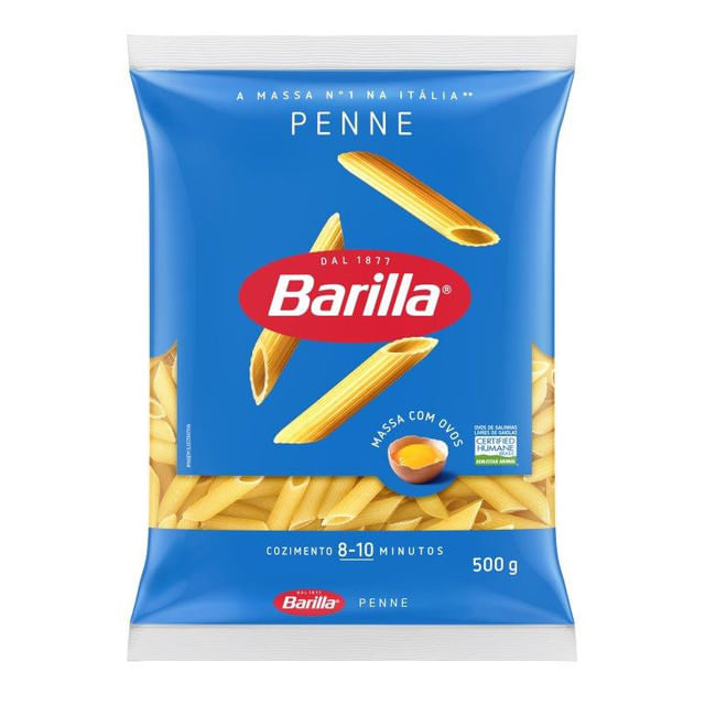 Encontraproduto.com.br - Macarrão com Ovos Barilla Penne Pacote com 500g