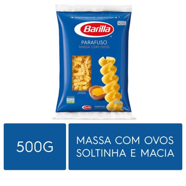 Encontraproduto.com.br - Macarrão com Ovos Barilla Parafuso Pacote com 500g