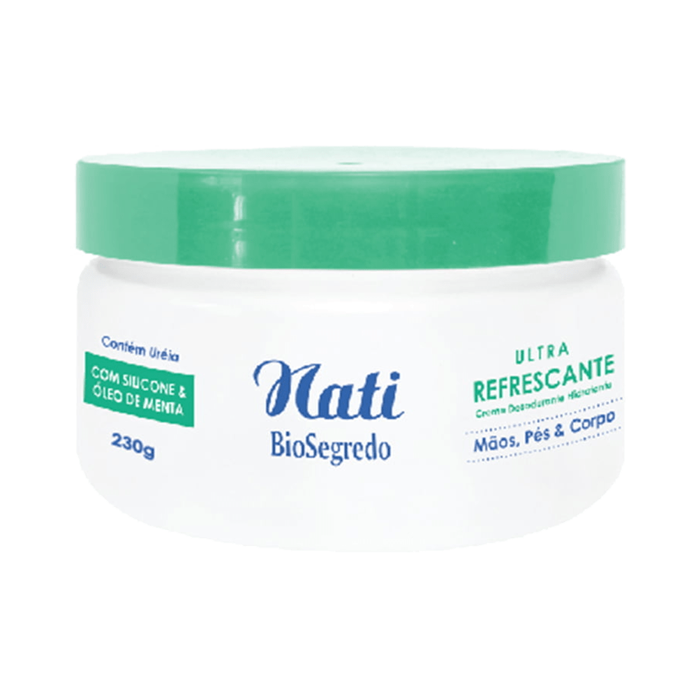 Creme Para Maos, Pés e Corpo Biosegredo Mentol 230G