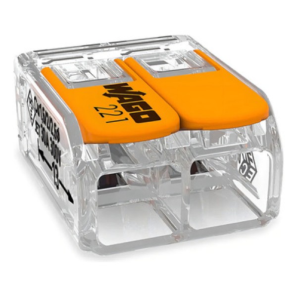 Encontraproduto.com.br - Conector de Emenda Chuveiro 41A 2 Polos Flowpack Wago