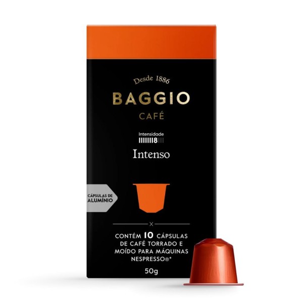 Encontraproduto.com.br - Café Torrado e Moído Gourmet Intenso Baggio 10 Cápsulas 50g
