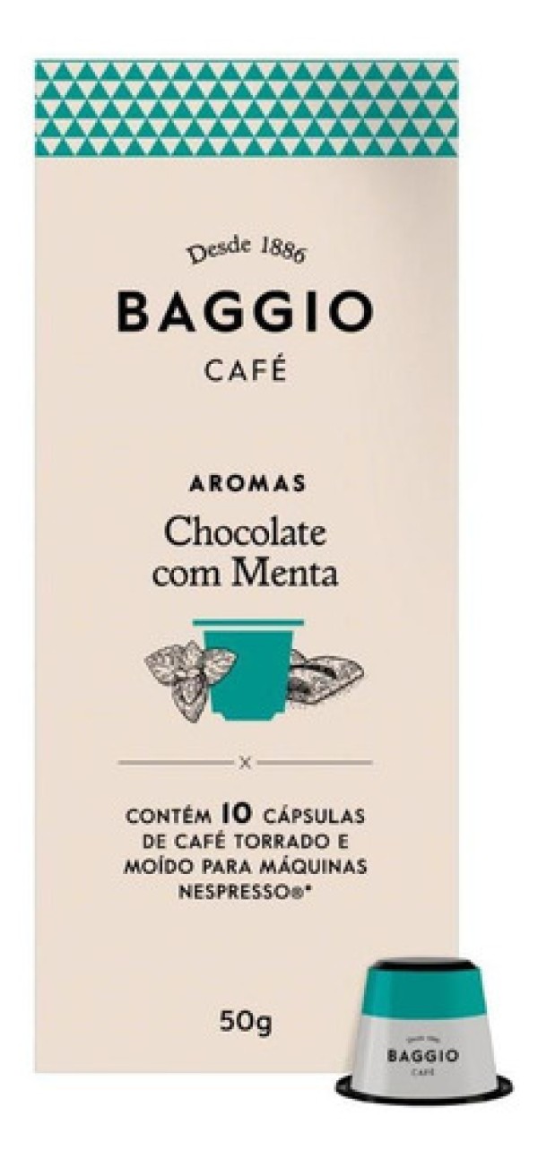 Cápsulas de Café Chocolate com Menta Baggio 10 unidades